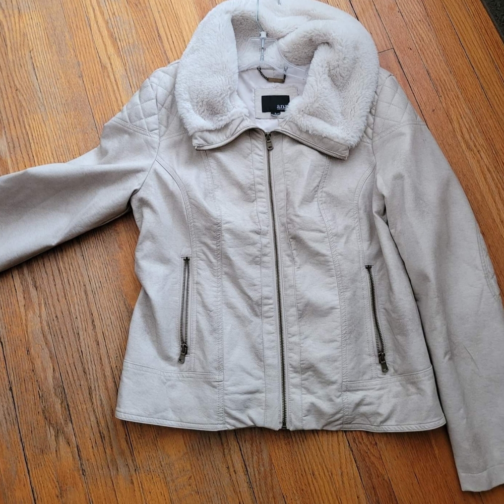 Off-White Size Large Ana Leather Jacket